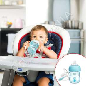 CHICCO - SHISHE/BIBERON ME DOREZA PER TE NDIHMUAR KALIMIN NGA GJIDHENIA NE BIBERON +4 MUAJ