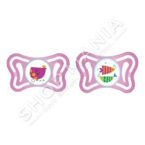 CHICCO - BIBERON FALLCO SILIKONI 2COPE/16-36MUAJSH "PHYSIO FORMA LIGHT SILICONE PACIFIER PINK" - 8058664097265