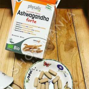 PHYSALIS - SUPLEMENT QE KONTRIBUON NE PERFORMANCEN ME TE LARTE FIZIKE & MENDORE "ASHWAGANDHA FORTE" - 30 TABLETA