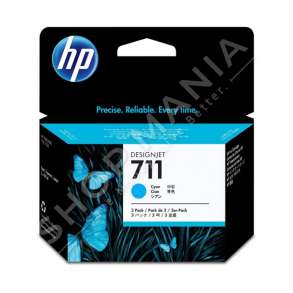 HP - KARTUÇË ME BOJË NGJYRË E KALTËR CZ134A 711 3-PACK 29 ML