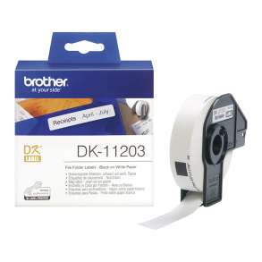 BROTHER - LABEL NCDK11203 WHITE 17MMX87MM 300PSC FOR BROTHER P-TOUCH QL1000 1050 1060