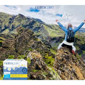 NATRACARE - TAMPONE ME PAMBUK ORGANIK PA APLIKATOR "SUPER" - 10 COPE