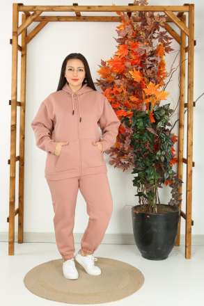 KOSTUM SPORTIV ME BLUZE ME ZINXHIR DHE TUTA - SHKS-02