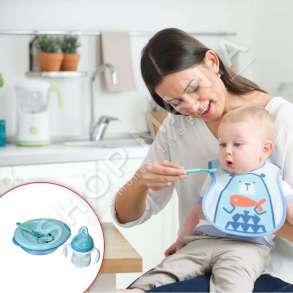 CHICCO - SET USHQYERJE BOJEQIELLI PER BEBE (PJATE, LUGE, GOTE) +6 MUAJ