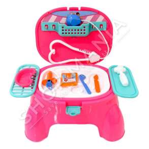 BAYRAKTAR - TAVOLINE & STOL ME 16 AKSESORE DOKTORI +3 VJEC "DOCTOR SET GAME TABLE WITH STOOL" - BP-573