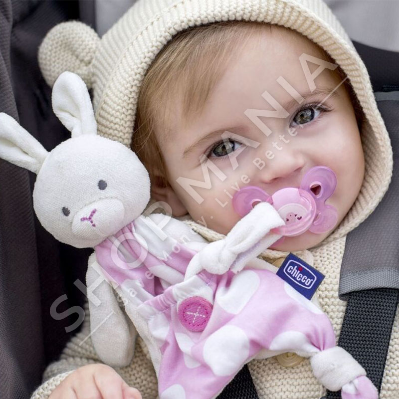 CHICCO - MBAJTES BIBERONI NE FORME LEPURUSHI - 1 COPE, +0 MUAJ