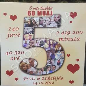 TELAJO "PERVJETORI I DASHURISE" - 50X50CM