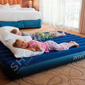 INTEX - DYSHEK ME AJER 191X137X25CM "AIR BED WITH DURA BEAM STANDARD CLASSIC DOWNY AIR BED" - 64758
