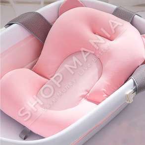 JASTEK PER LARJEN E BEBIT 0-24 MUAJSH "PORTABLE BABY BATH SHOWER AIR CUSHION BED NON-SLIP BATHTUB MAT SUPPORT SEAT"