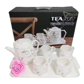 SET FILXHANE DHE CAJNIK CAJI NE NGJYRE TE BARDHE - 4COPE