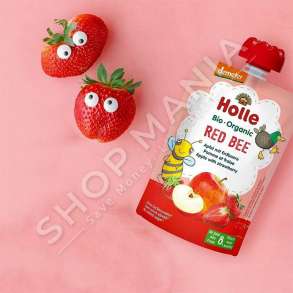 HOLLE - PURE/LENG ME MOLLE & LULESHTRYDHE "RED BEE - BIO-ORGANIC" - 100G, +8 MUAJ