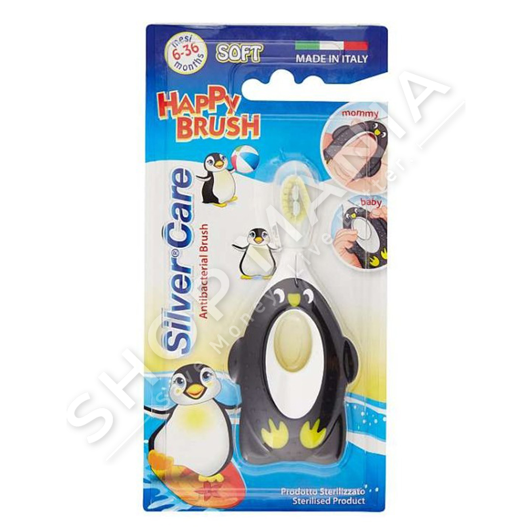 SILVER CARE - FURCE DHEMBESH PER FEMIJE 6-36 MUAJ "HAPPY BRUSH SOFT"