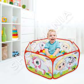 PILSAN - PISHINE E PALOSSHME ME TOPA +12MUAJSH "FOLDABLE  BALL POOL 6 CM 200 PIECES BALLS GIFT" - 06-413