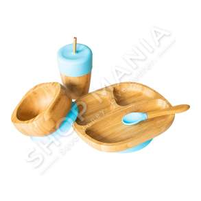 ECO RASCALS - SET USHQIMI +6MUAJSH "TODDLER SET IN BLUE" - 793591755632