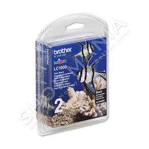 BROTHER - MULTIPACK NGJYRË E ZEZË LC1000BKBP2DR LC-1000 2 KARTUÇË LC1000BK