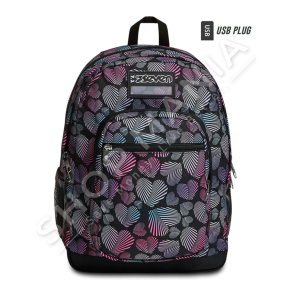 SEVEN - CANTE SHKOLLE ME PORTE USB "FREETHINK GIRL BACKPACK - WITH USB-PLUG"