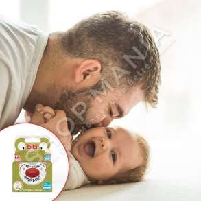 BIBI - BIBERON FALLCO SILIKONI "DENTAL - I LOVE MUMMY/MY DAD IS THE BEST" +16 MUAJ