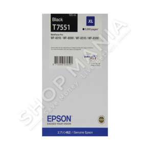 EPSON - KARTUÇË ME BOJË NGJYRË E ZEZË C13T755140 T7551 RRETH 5000 FAQE 100ML XL