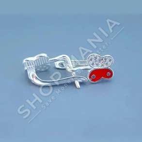 KARFICE ARGJEND ME GUR ZIRKONI "DIZAJN FLUTURE" - DHA-BL1.7-175