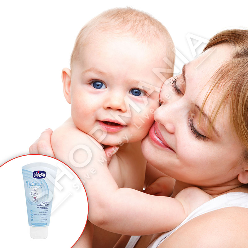 CHICCO - KREM MBOJTES PER ZONAT ME SENSITIVE TE FEMIJES "4NE1 IZOLON, HIDRATON, SHERON & RIGJENERON LEKUREN"  - 100ML, +0 MUAJ