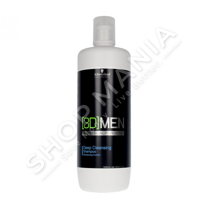 SCHWARZKOPF - 3D MEN DEEP CLEANSING SHAMPOO 1l