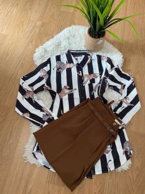 PANTALLONA KLASIKE ME PRERJE TE DREJTE ALD-30