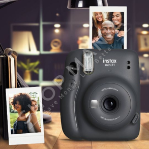 FUJIFILM - KAMER INSTAX "CAMERA INSTAX MINI 11 CHARCOAL GREY BUNDLE BOX" - 4547411411354