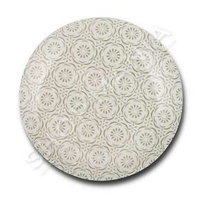 NAVA - PJATE PORCELANI PER FRUTA "MAIOLICA GREEN" - Ø19CM