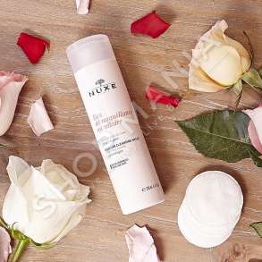 NUXE - UJE PASTRUES MICELAR PER FYTYREN ME PETALE TRENDAFILI  "PER TE GJITHA LLOJET E LEKURAVE" - 200ML