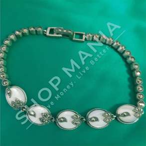 BYZYLYK ARGJEND ME GUR ZIRKON "PERLE - E BARDHE"