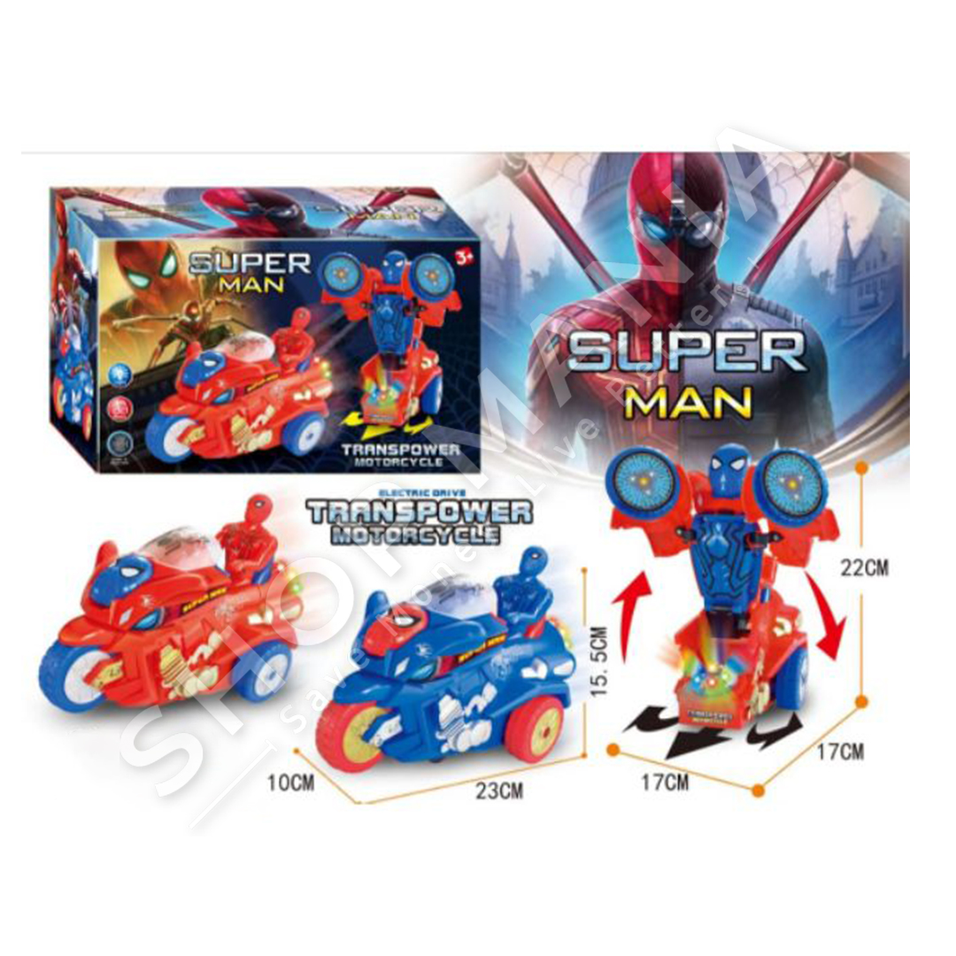 SUPERMAN TRANSFORMUES NE ROBOT - 17X17X22CM, +3 VJEC