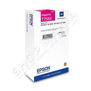 EPSON - KARTUÇË ME BOJË NGJYRË MAGENTA C13T755340 T7553 RRETH 4000 FAQE 39ML XL