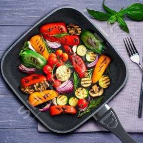 TIGAN ALUMIN "GRILL LAVA STONE" - 26CM