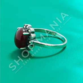 UNAZE ARGJEND ME GUR ZIRKON "PERLE - VISHNJE"