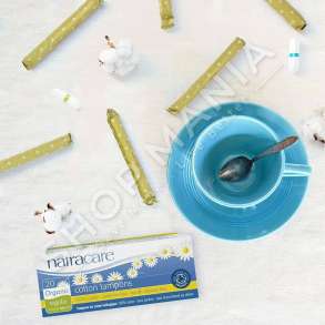 NATRACARE - TAMPONE ME PAMBUK ORGANIK PA APLIKATOR "REGULAR" - 20 COPE
