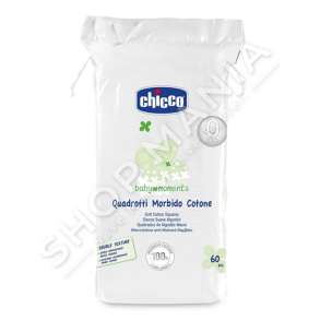 CHICCO - PECETA PAMBUKU 60COPE/+0MUAJSH "BABY MOMENTS SOFT COTTON SQUARES" - 8058664138722