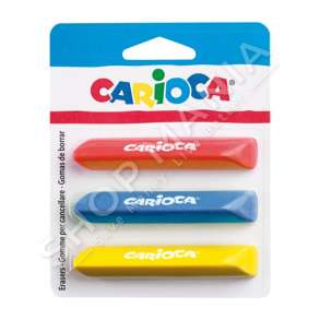 CARIOCA - GOME FSHIRESE NE FORME TREKENDORE - BLISTER 3 COPE