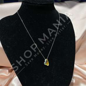 VARESE ARGJENDI ME GUR ZIRKONI TE VERDHE ''DIZAJN ZEMRE'' - KL-270