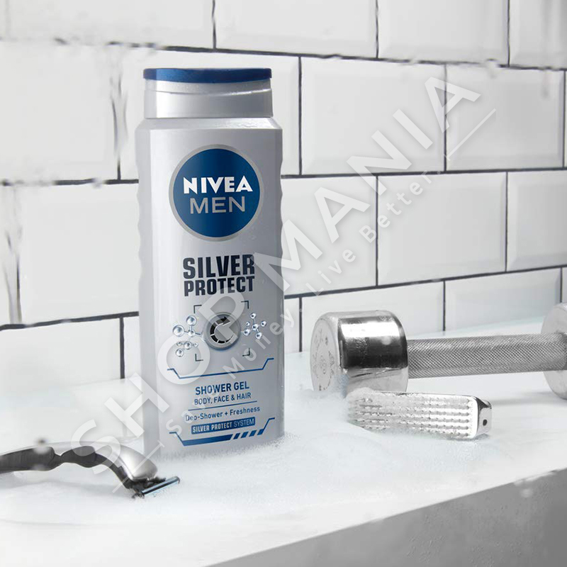 NIVEA - XHEL DUSHI PER MESHKUJ "SILVER PROTECT" - 500ML