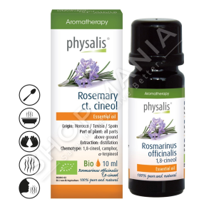PHYSALIS - VAJ ROSMARINE PER STIMULIMIN E KUJTESES & NXITJEN E PERQENDRIMIT 10ML "ROSEMARY CT. CINEOL ROSMARINUS OFFICINALIS 1.8-CINEOL"