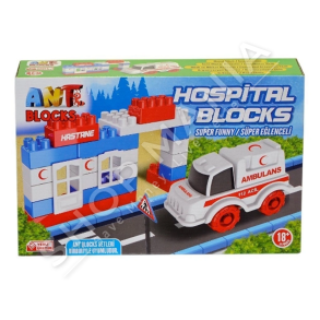 ASYA TOY - KUBA FORMUES 40PJESE/+18MUAJSH "ANT BLOCKS 40 PIECES HOSPITAL BLOCK SET" - ANT005