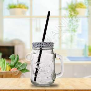 HOMESTYLE - GOTE QELQI KATRORE ME KAPAK & PIPEZ - 450ML