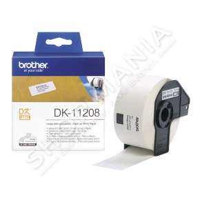 BROTHER -  ETIKETA DK-11208 ETIKETA, 38X90 MM NGJYRË E BARDHË 400 ET./RULON