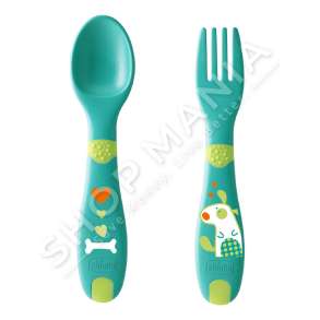 CHICCO - SET SERVISI LUGE+PIRUN +12MUAJSH "FIRST CUTLERY NEUTRAL" - 8058664086627