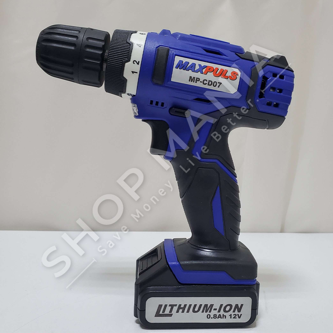 MAXPULS - TRAPANO ME BATERI 12V 800MAH LI - ION