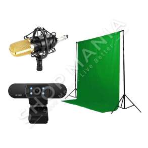 STEELPLAY - PAKETE REGJISTRIMI "BUNDLE STEELPLAY HD STREAMING PACK 4IN1 MIC+CAM+SCREEN+TRIPODS" - 3760210990986