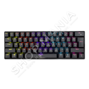 WHITE SHARK - TASTIERE GAMING "SHINOBI BLACK / US - RED SW" - GK-2022