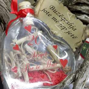 KOMPOZIM "20 ARSYE PSE TE DUA" - 12X12X3CM