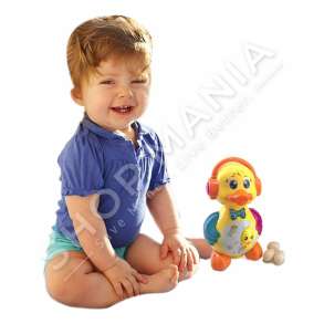 ROSAK ME BATERI; MUZIKE & DRITA +3VJEC "FUNNY DUCK LAYING EGGS MUSICAL TOY WITH LIGHTS" - 0619