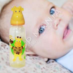 LORELLI - SHISHE ME BIBERON SILIKONI ME DETAJE HIPOPOTAMI/GJIRAFE  - 250ML